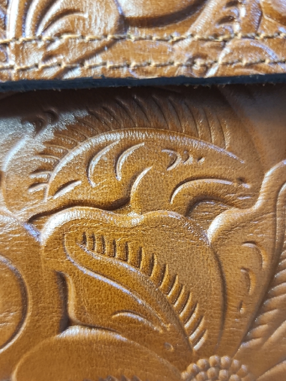 Patricia Nash Embossed Leather Crossbody With Dust Bag- Crossbody New With Tag - Picture 12 of 12
